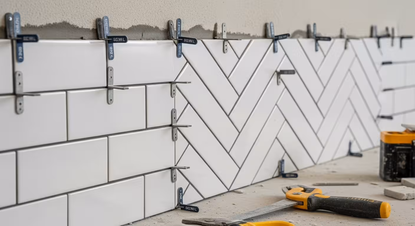 Stylish kitchen backsplash tile installed by experts in South Denver.