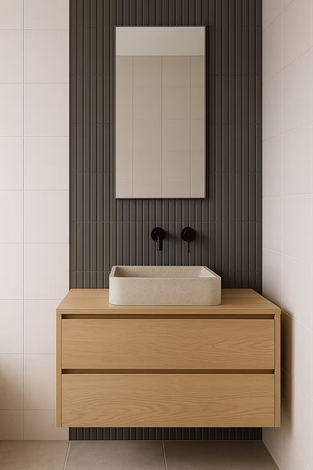 Spanish/Moroccan inspired decorative floral pattern tiles in a Parker, CO home.