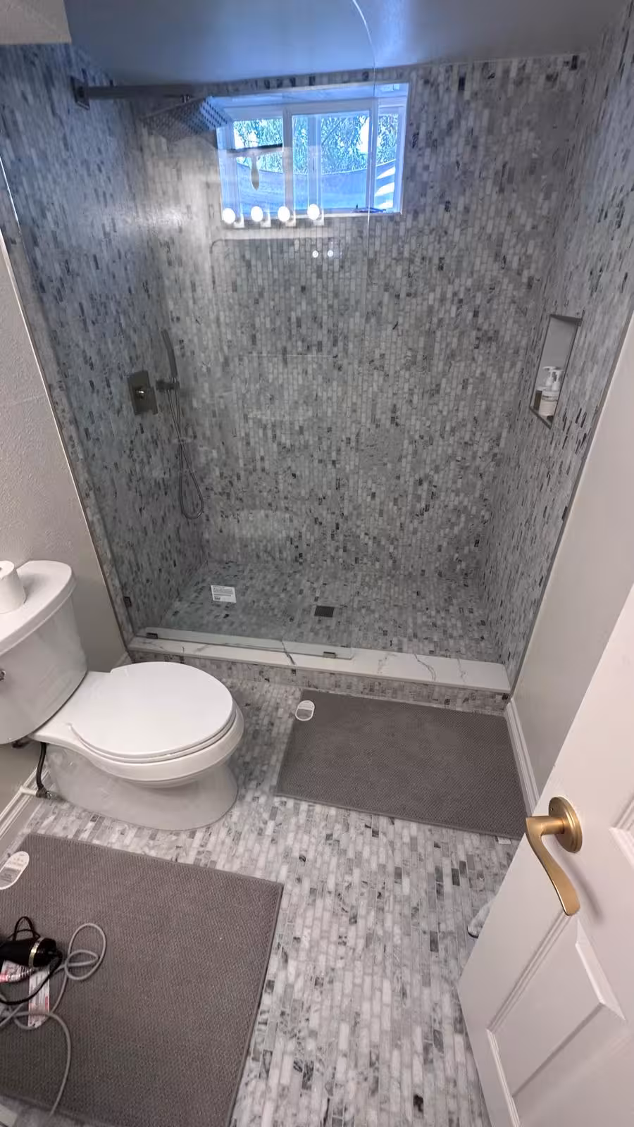 Complete basement bathroom renovation with shower and toilet Littleton