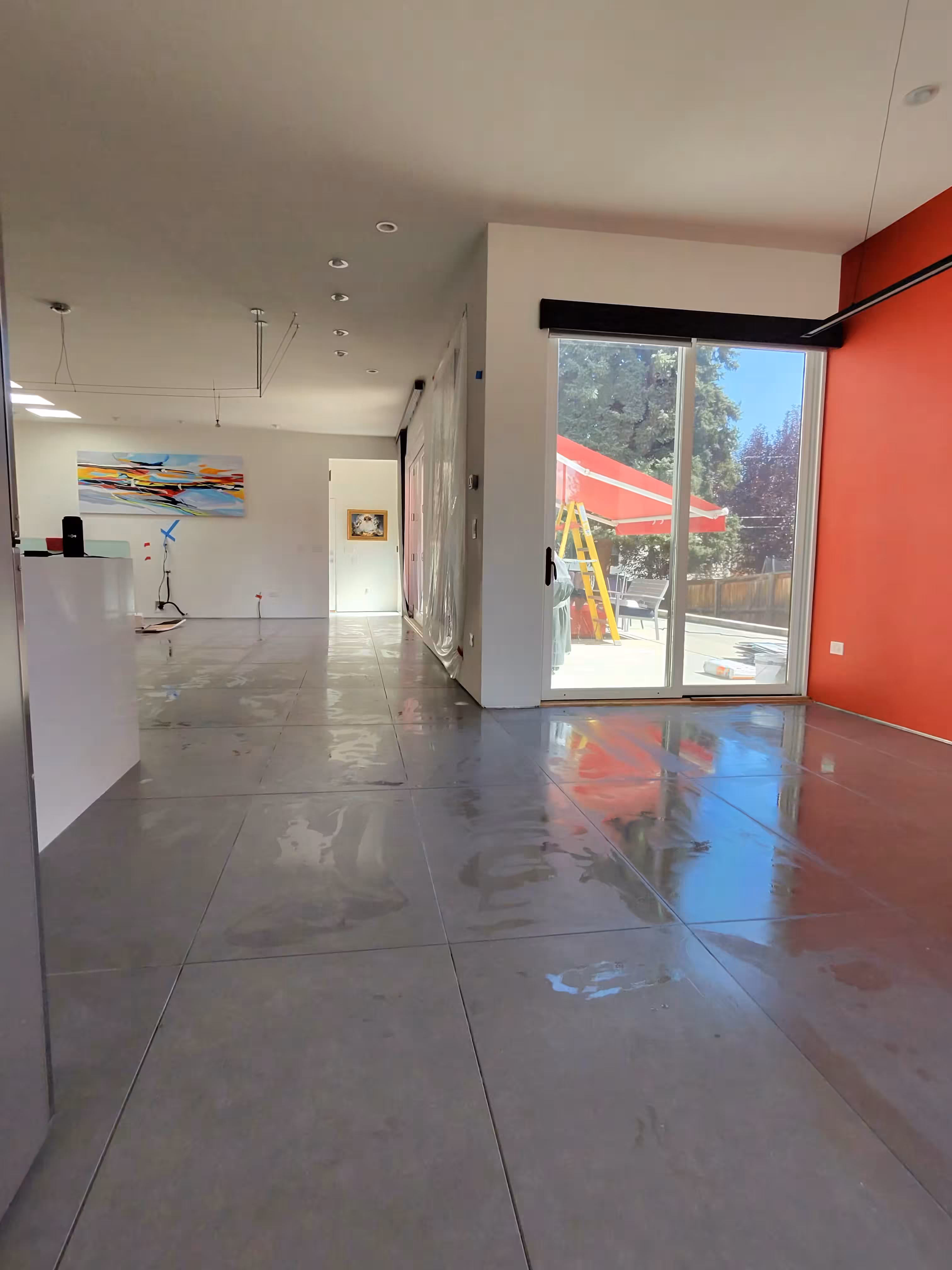 Denver Living Area - Large-Format Porcelain - completed project